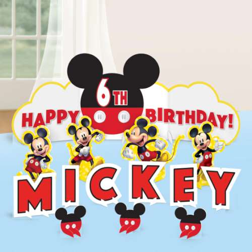 Mickey Mouse Table Decorating Kit - Click Image to Close